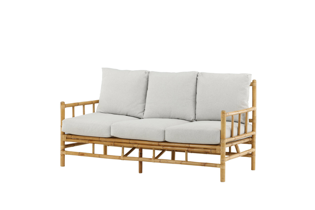 Cane 3-personers sofa - natur - billede 2