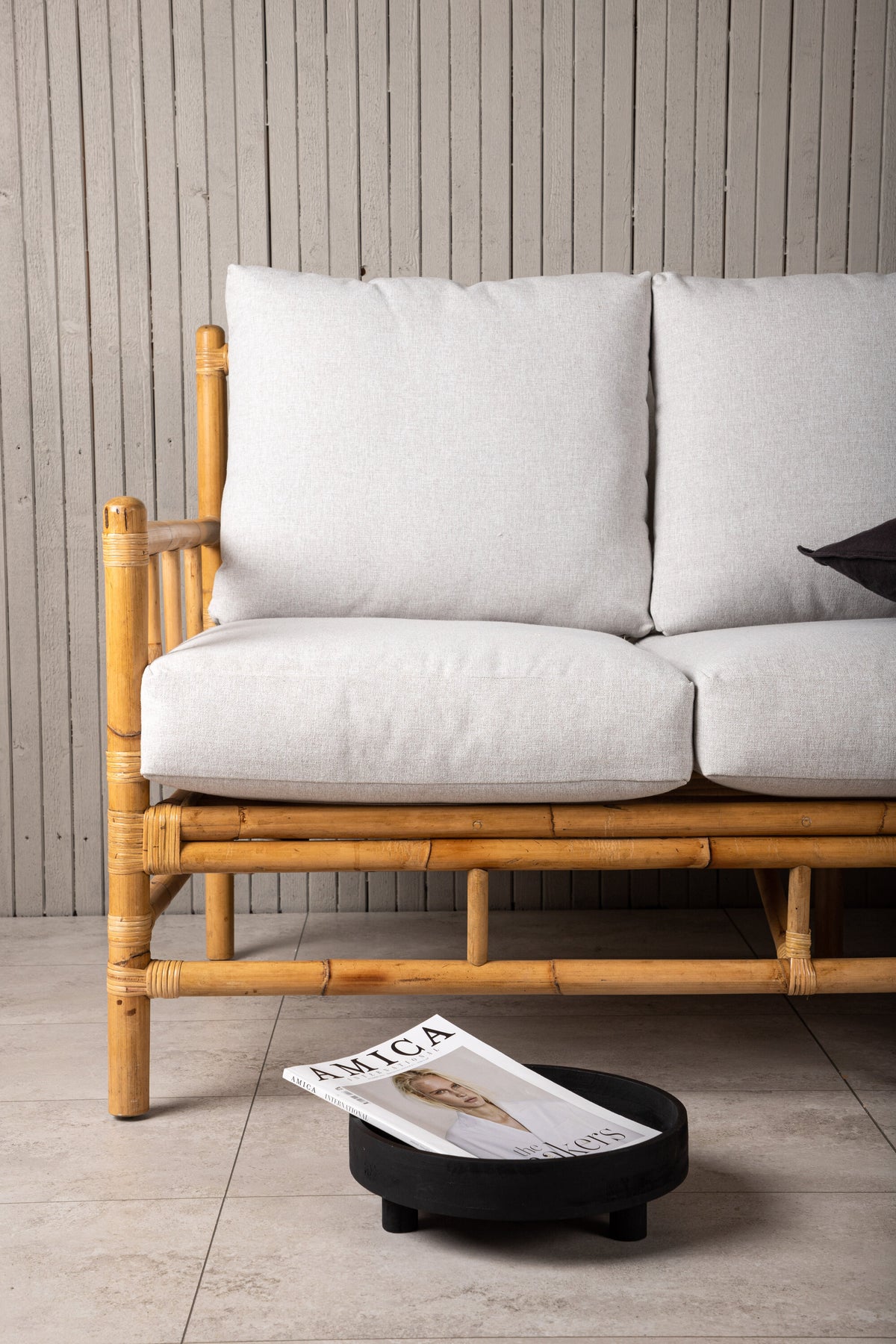 Cane 3-personers sofa - natur - billede 16