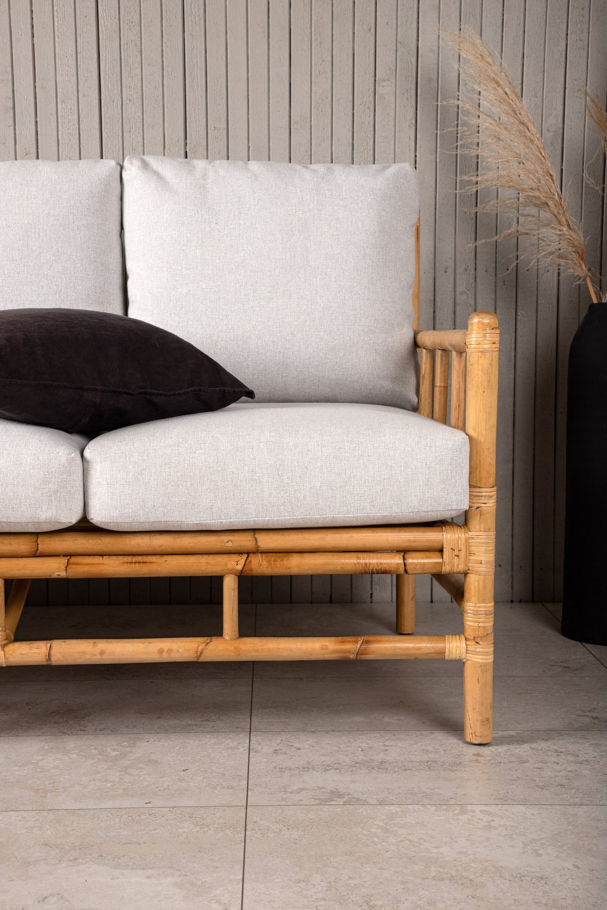 Cane 3-personers sofa - natur - billede 17