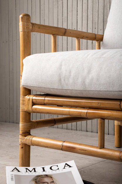 Cane 3-personers sofa - natur - billede 18