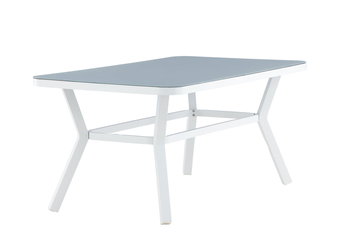 Virya havebord - 160 × 90 cm - grå, hvid - billede 11