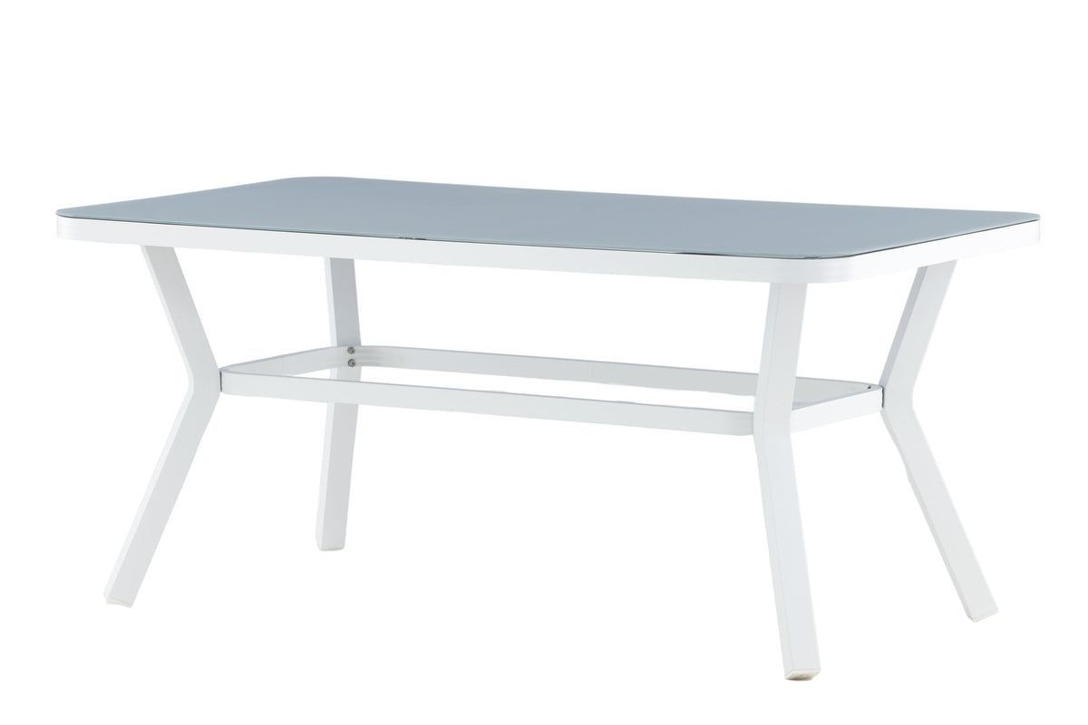 Virya havebord - 160 × 90 cm - grå, hvid - billede 2
