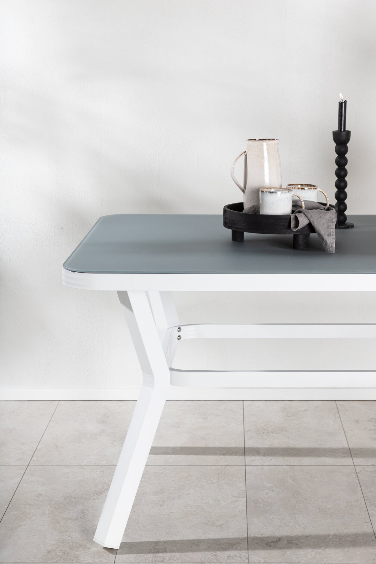Virya havebord - 160 × 90 cm - grå, hvid - billede 19