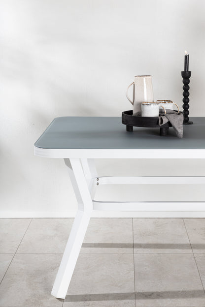 Virya havebord - 160 × 90 cm - grå, hvid - billede 19