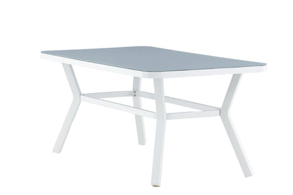 Virya havebord - 160 × 90 cm - grå, hvid - billede 3