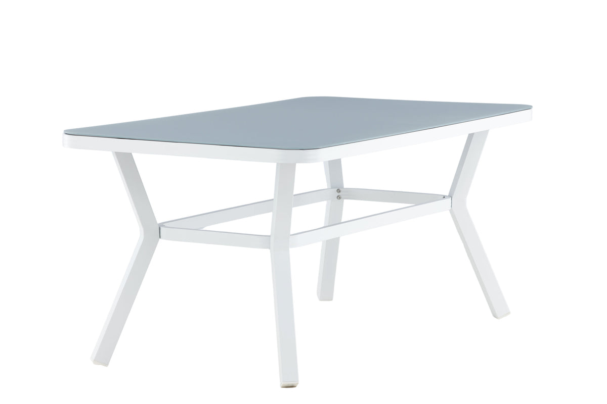 Virya havebord - 160 × 90 cm - grå, hvid - billede 5