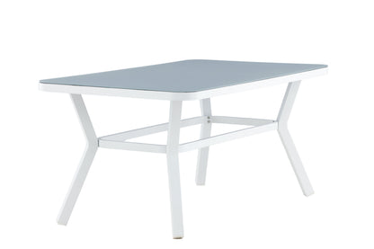 Virya havebord - 160 × 90 cm - grå, hvid - billede 5