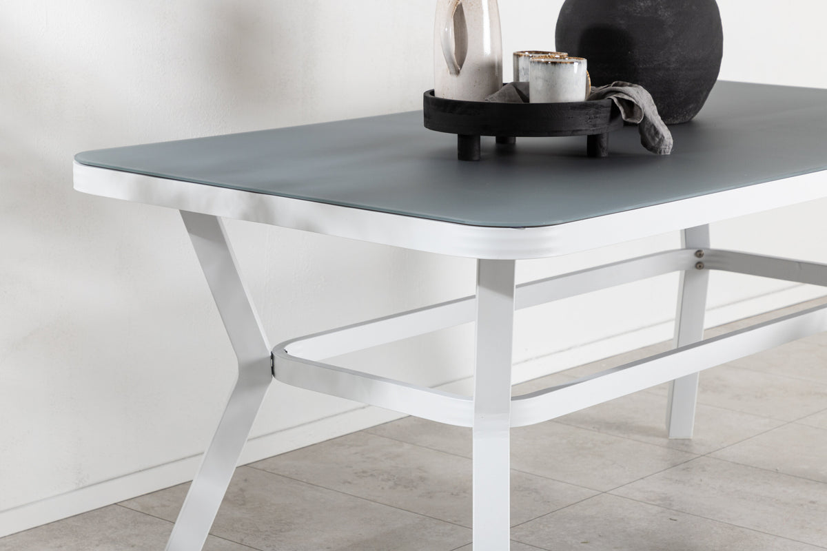 Virya havebord - 160 × 90 cm - grå, hvid - billede 16