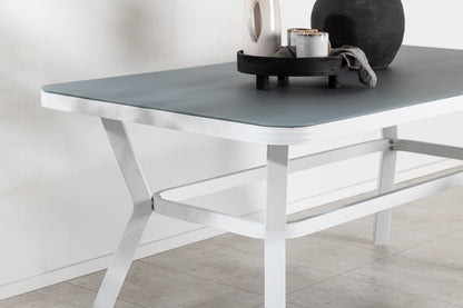 Virya havebord - 160 × 90 cm - grå, hvid - billede 16