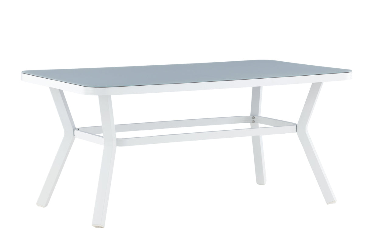 Virya havebord - 160 × 90 cm - grå, hvid - billede 6