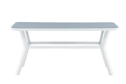 Virya havebord - 160 × 90 cm - grå, hvid - billede 7
