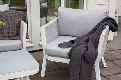 Virya Have Sofasæt Hvid/Grå
