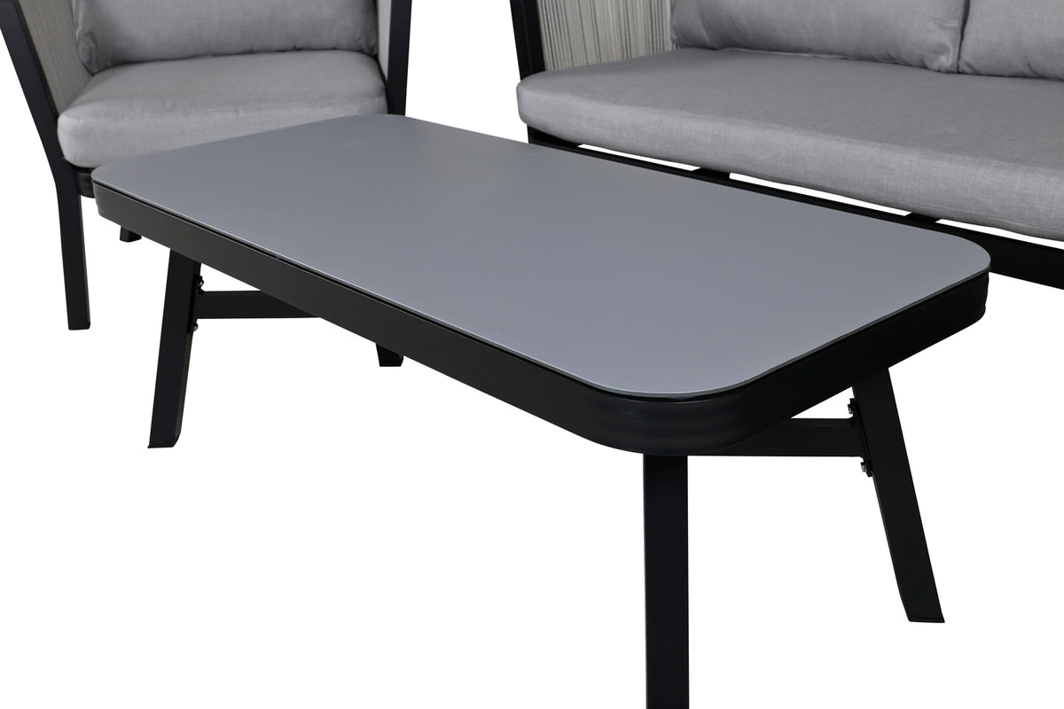 Virya Have sofasæt Sort/Grå