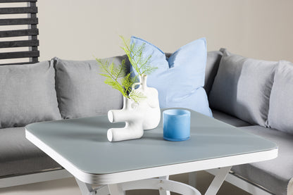 Virya Have Hjørnesofasæt Hvid/Grå