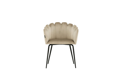 Limhamn spisebordsstol - beige, sort - billede 1