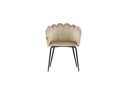Limhamn spisebordsstol - beige, sort - billede 1