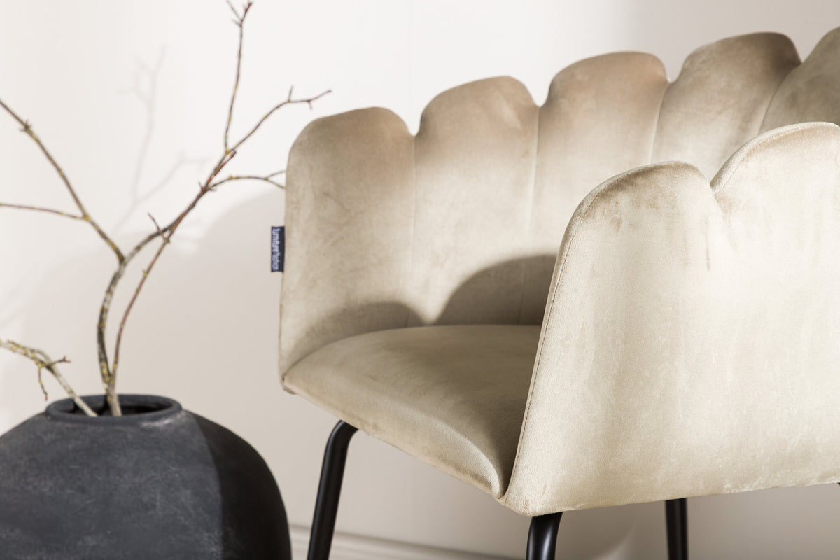 Limhamn spisebordsstol - beige, sort - billede 14