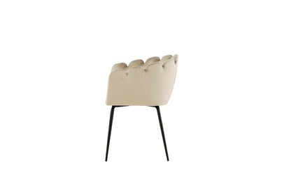 Limhamn spisebordsstol - beige, sort - billede 4