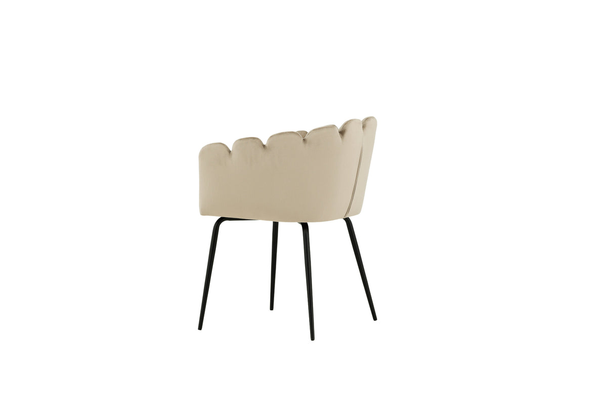 Limhamn spisebordsstol - beige, sort - billede 5