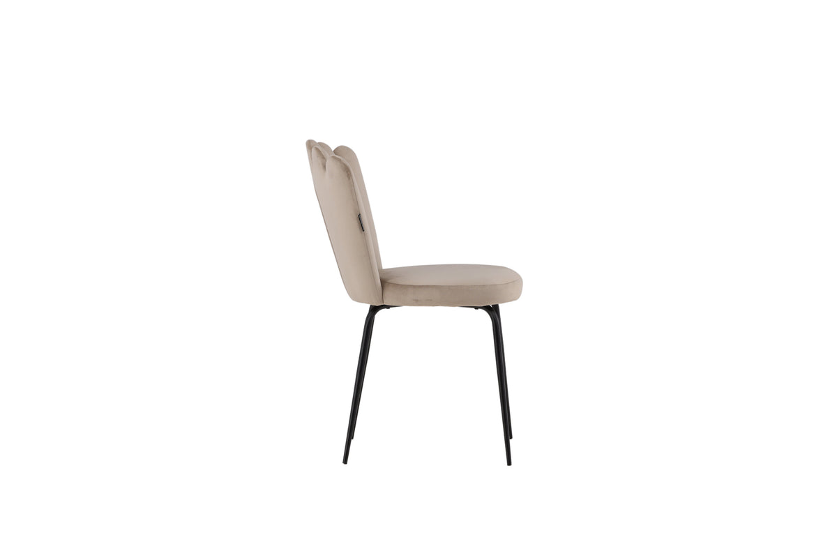 Limhamn spisebordsstole - beige, sort - 2 stk. - billede 12