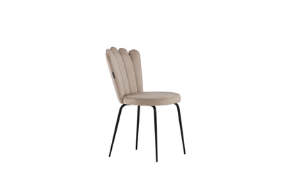 Limhamn spisebordsstole - beige, sort - 2 stk. - billede 13