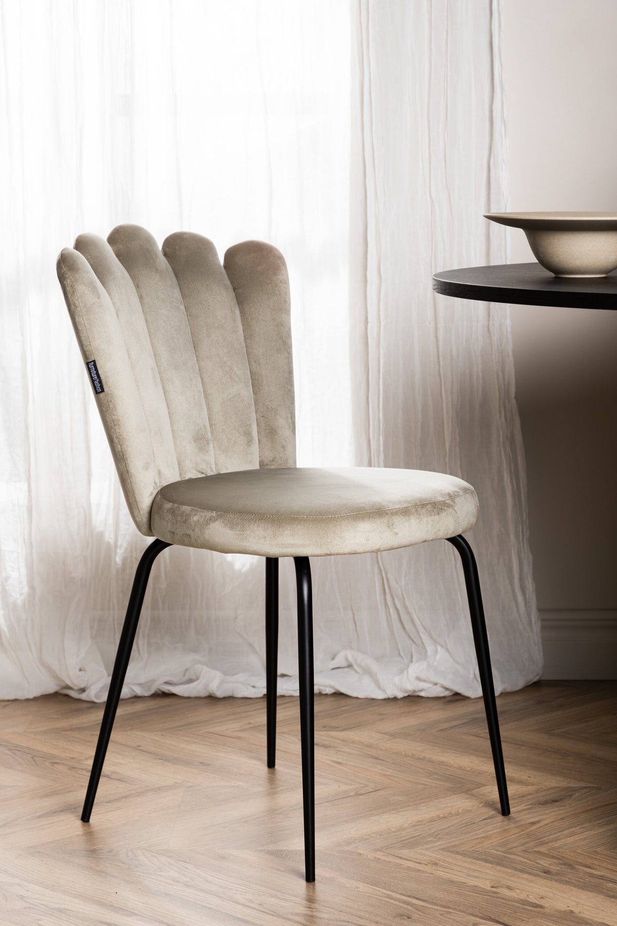 Limhamn spisebordsstole - beige, sort - 2 stk. - billede 18