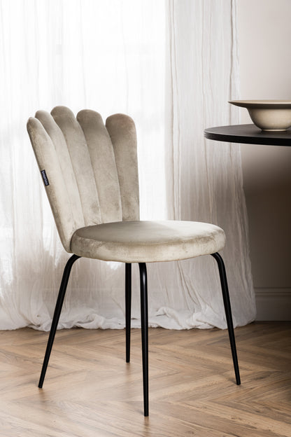 Limhamn spisebordsstole - beige, sort - 2 stk. - billede 18