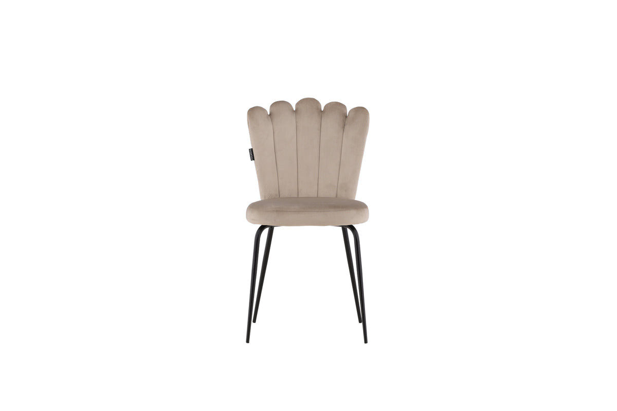 Limhamn spisebordsstole - beige, sort - 2 stk. - billede 1