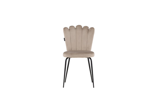 Limhamn spisebordsstole - beige, sort - 2 stk. - billede 1
