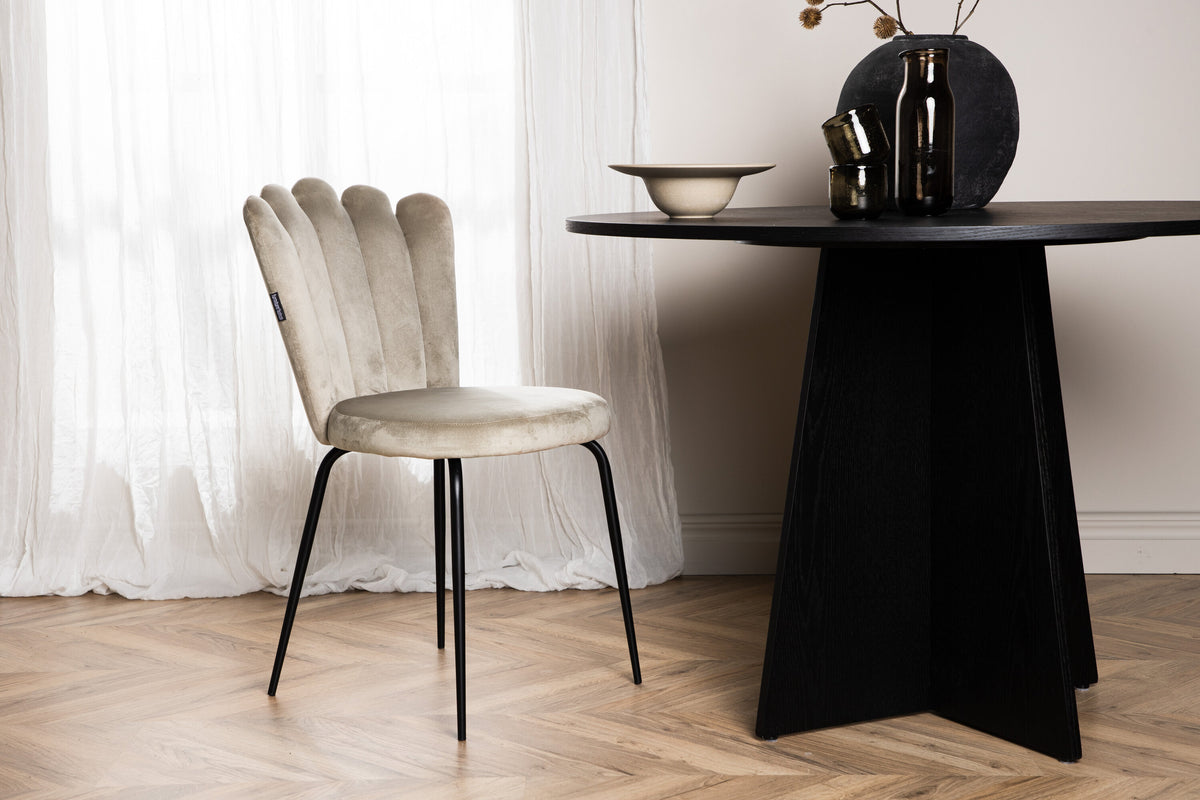 Limhamn spisebordsstole - beige, sort - 2 stk. - billede 15