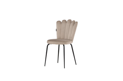 Limhamn spisebordsstole - beige, sort - 2 stk. - billede 3