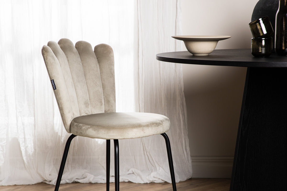 Limhamn spisebordsstole - beige, sort - 2 stk. - billede 16