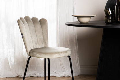 Limhamn spisebordsstole - beige, sort - 2 stk. - billede 16