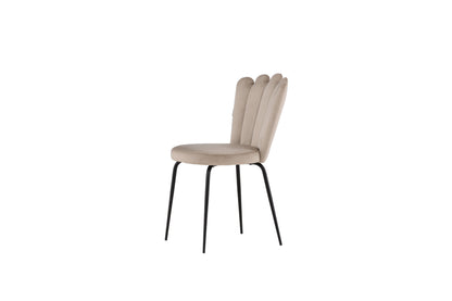 Limhamn spisebordsstole - beige, sort - 2 stk. - billede 4