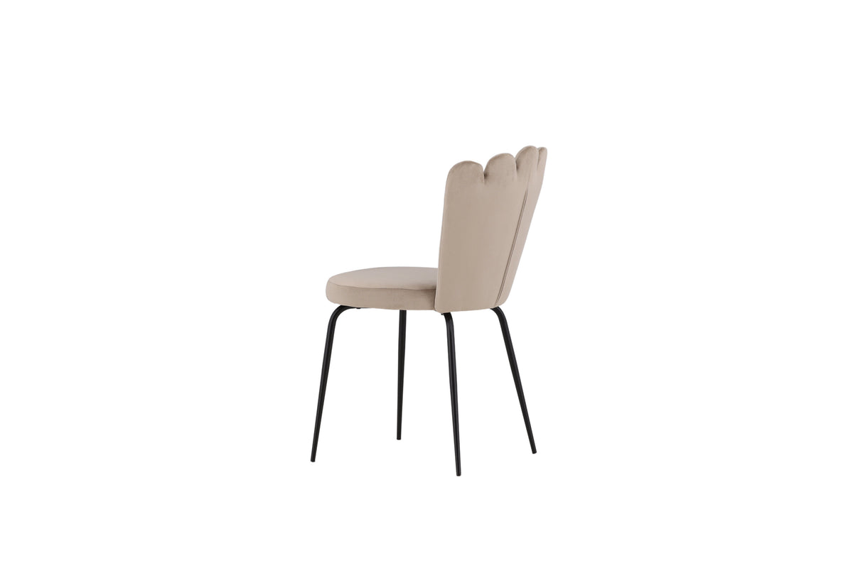 Limhamn spisebordsstole - beige, sort - 2 stk. - billede 6