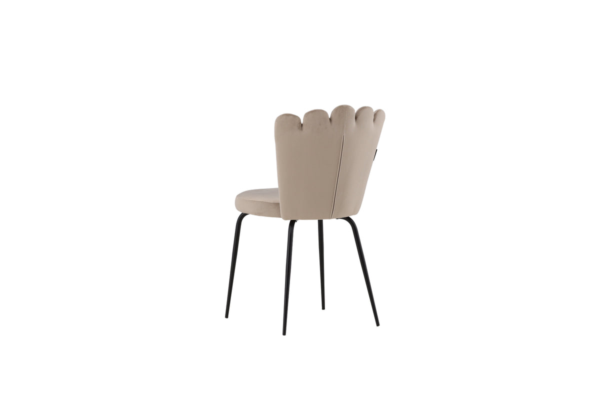 Limhamn spisebordsstole - beige, sort - 2 stk. - billede 7