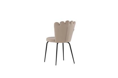 Limhamn spisebordsstole - beige, sort - 2 stk. - billede 7
