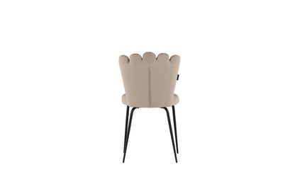 Limhamn spisebordsstole - beige, sort - 2 stk. - billede 8
