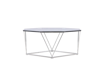Österlen sofabord - Ø100 cm - klar, sølv, transparent - billede 10