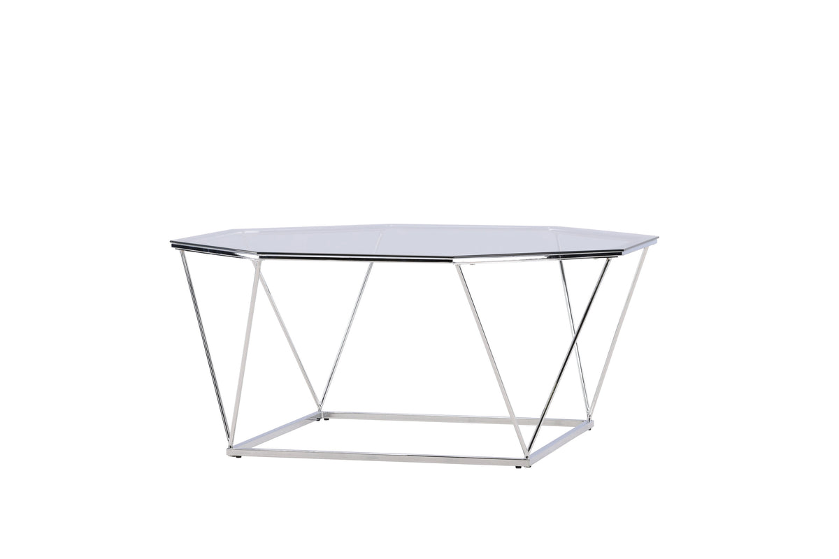 Österlen sofabord - Ø100 cm - klar, sølv, transparent - billede 12