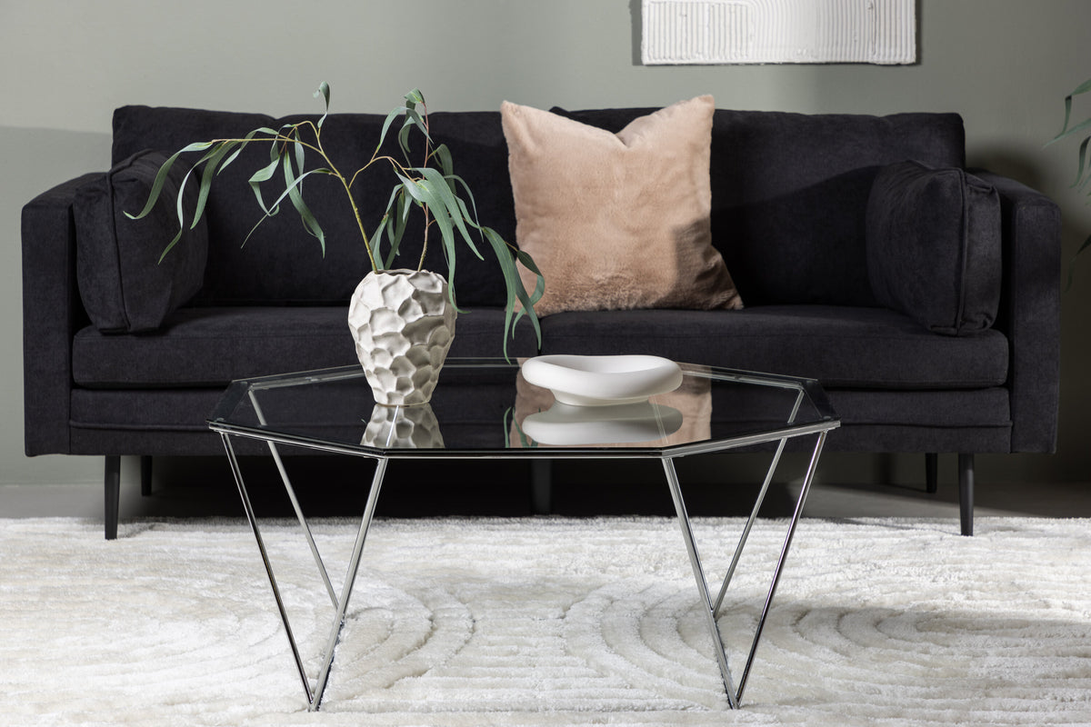Österlen sofabord - Ø100 cm - klar, sølv, transparent - billede 13