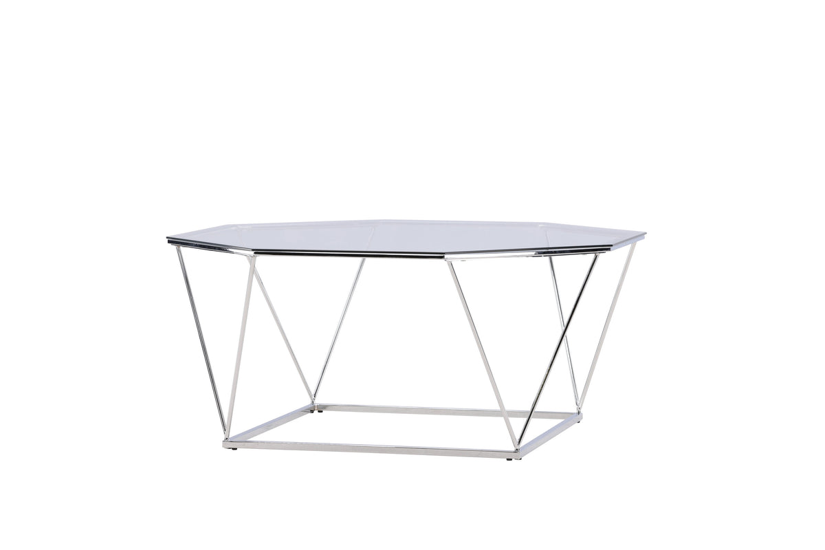 Österlen sofabord - Ø100 cm - klar, sølv, transparent - billede 3