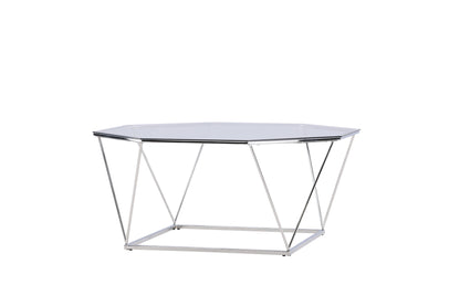 Österlen sofabord - Ø100 cm - klar, sølv, transparent - billede 3