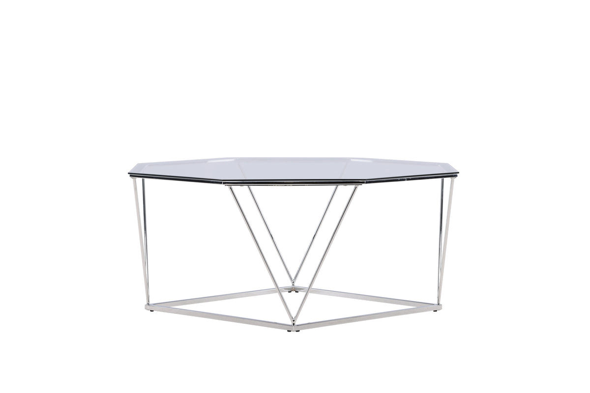 Österlen sofabord - Ø100 cm - klar, sølv, transparent - billede 4