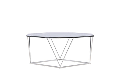Österlen sofabord - Ø100 cm - klar, sølv, transparent - billede 4