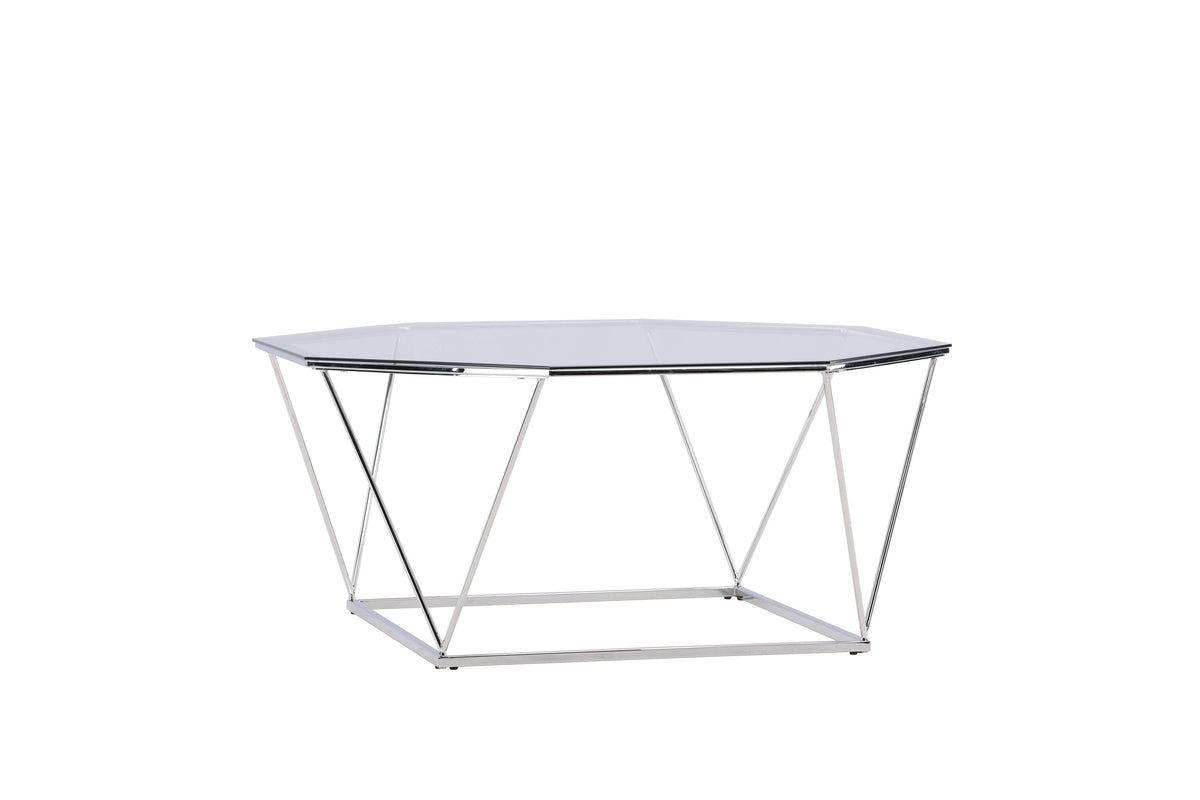 Österlen sofabord - Ø100 cm - klar, sølv, transparent - billede 5