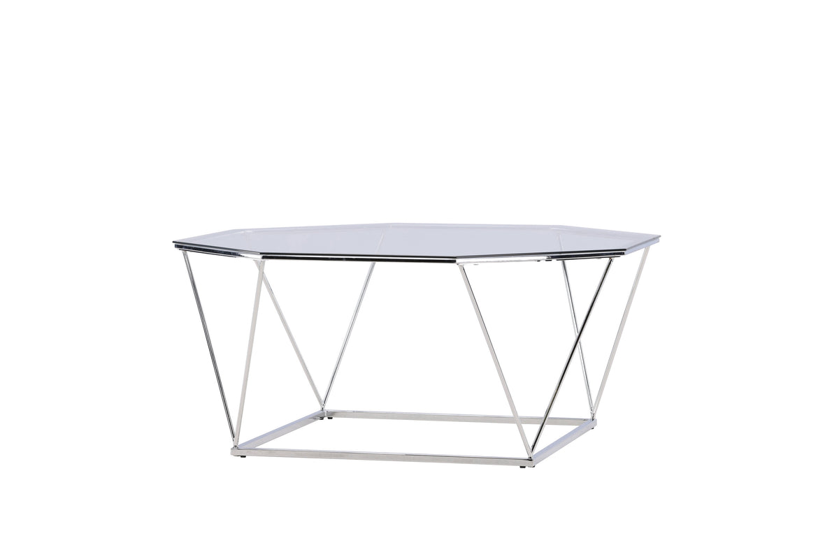 Österlen sofabord - Ø100 cm - klar, sølv, transparent - billede 6