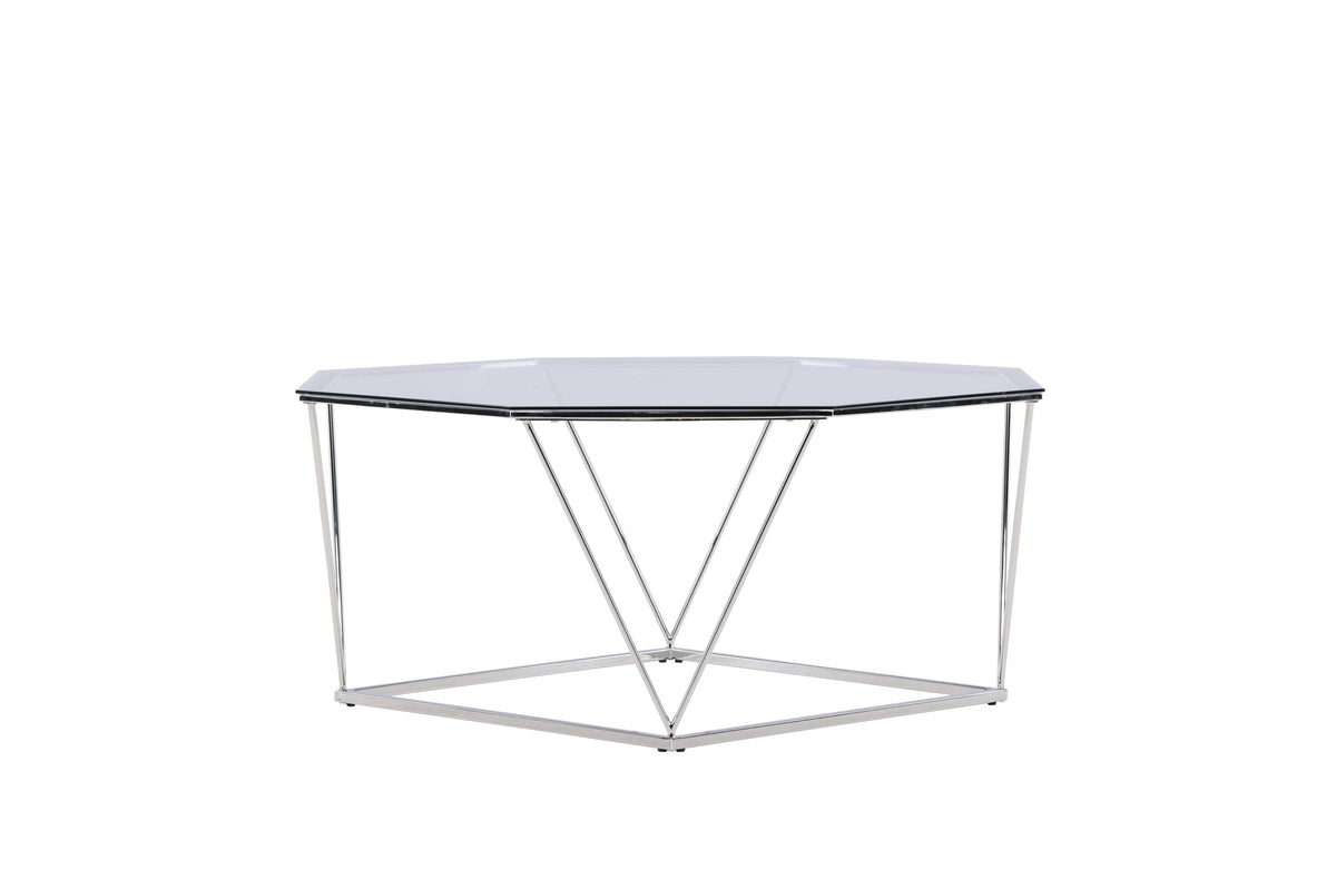 Österlen sofabord - Ø100 cm - klar, sølv, transparent - billede 7