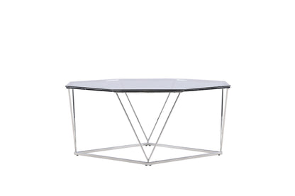 Österlen sofabord - Ø100 cm - klar, sølv, transparent - billede 7