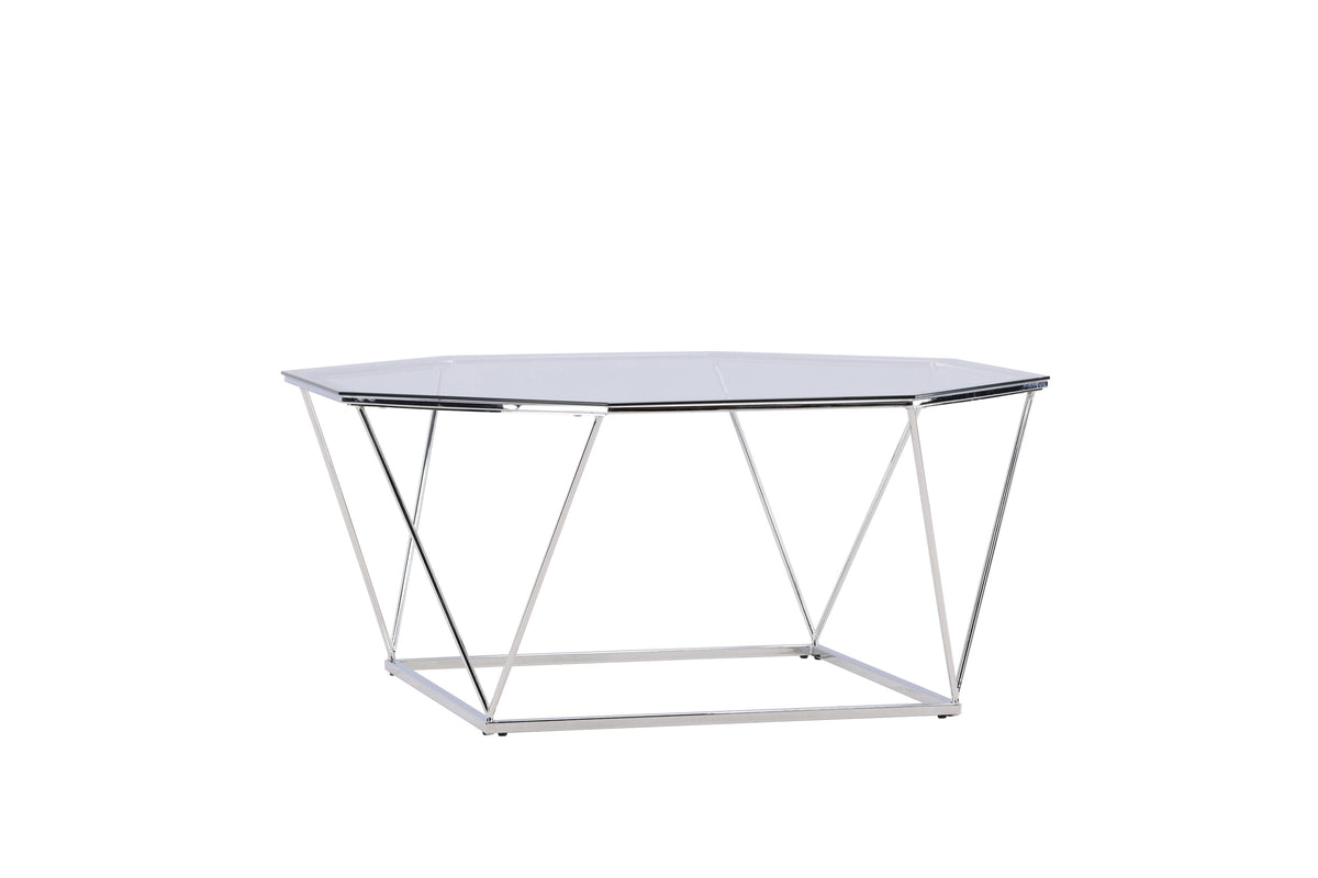 Österlen sofabord - Ø100 cm - klar, sølv, transparent - billede 8
